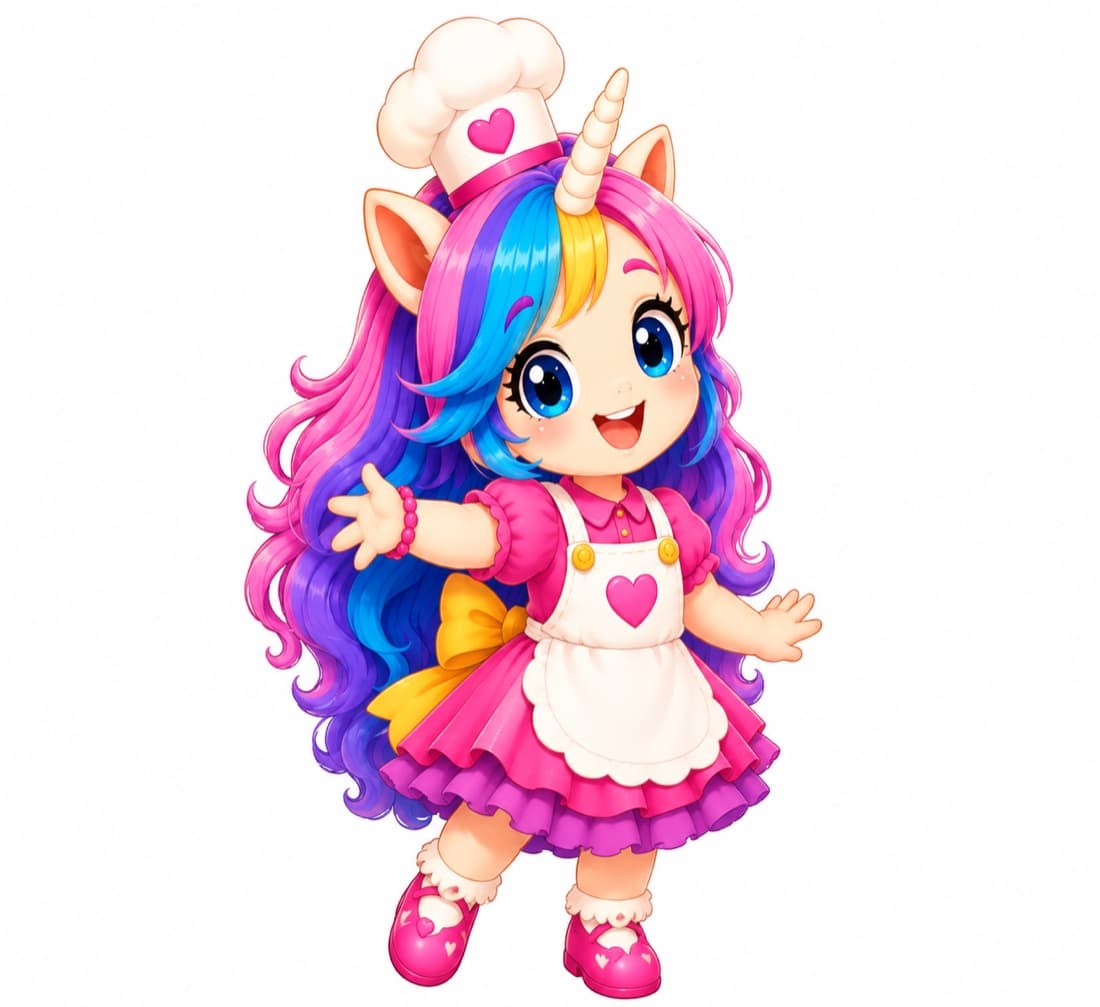 Aluna, una niña unicornio